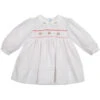 Long Sleeve Smocked Holiday Dress -Baby Clothing Store 025 64469.1698930786