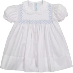 Vintage Smocked Bodice Dress