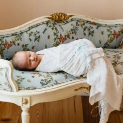 Ribbon Pointelle Knit Blanket -Baby Clothing Store 200 LS2 16363.1637005402