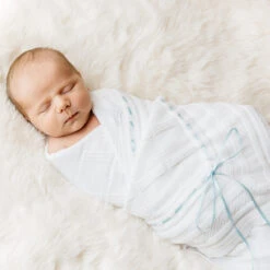 Ribbon Pointelle Knit Blanket -Baby Clothing Store 200 LS3 48551.1637005402