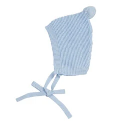 Pom Pom Ribbed Knit Bonnet -Baby Clothing Store 208B 28916.1642524292