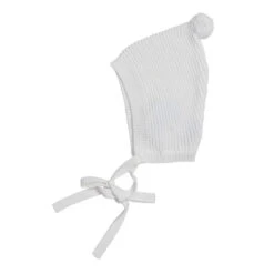 Pom Pom Ribbed Knit Bonnet -Baby Clothing Store 208W 88327.1642524292