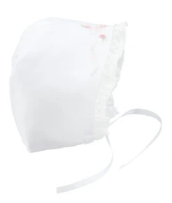 Vintage Bow & Lace Bonnet