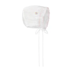 Secret Garden Bonnet -Baby Clothing Store 2158 white 84606.1653665218