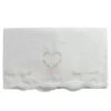 Girls Floral Heart Receiving Blanket