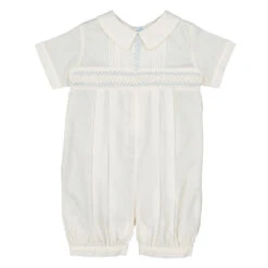Boys Vintage Smocked Romper