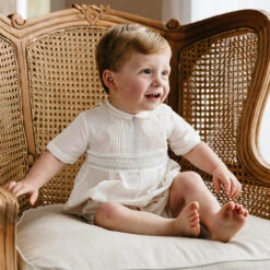 Boys Vintage Smocked Romper 9 Boys Vintage Smocked Romper -Baby Clothing Store 23970 LS3 84648.1644949536