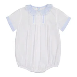 Boys Vintage Scalloped Collar Creeper