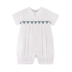 Southern Belle Smocked Boys Romper