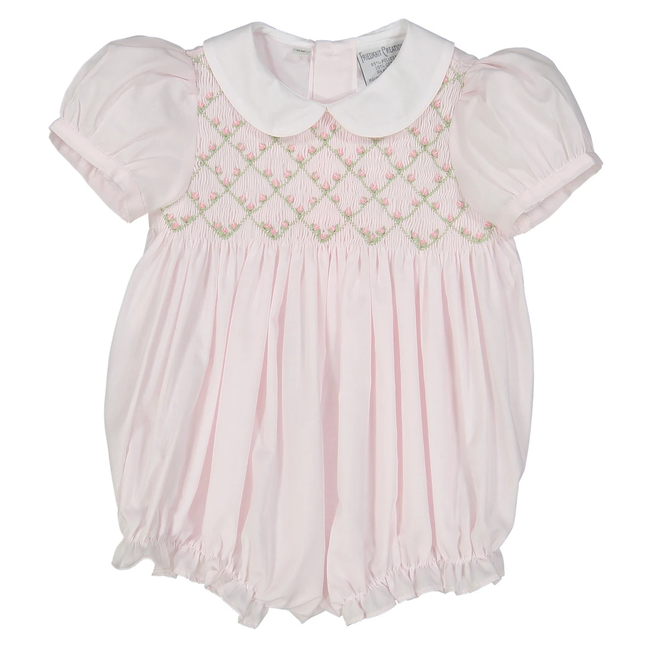 Diamond Smocked Rosebud Bubble 3 Diamond Smocked Rosebud Bubble