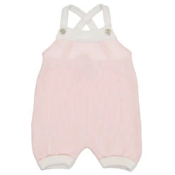 Contrast Trim Overalls -Baby Clothing Store 36153 pink white Standard JPGs 47139.1639150949