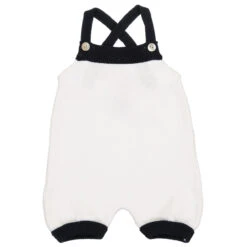 Contrast Trim Overalls -Baby Clothing Store 36153 white navy Standard JPGs 98771.1639150949
