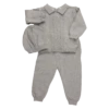 Cable Knit Two Piece With Hat Grey -Baby Clothing Store 4801G 57205.1698688470