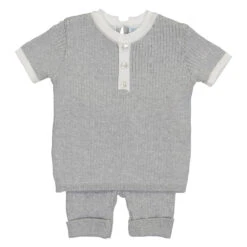 Mock Button Short Ribbed Set -Baby Clothing Store 4809 1 08846.1646250053