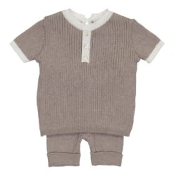Mock Button Short Ribbed Set -Baby Clothing Store 4809 3 02253.1646250053