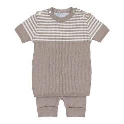 Striped Short Ribbed Set -Baby Clothing Store 4811 38880.1694195210