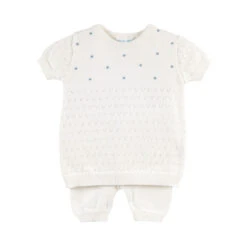 Boys Pointelle Knit Set