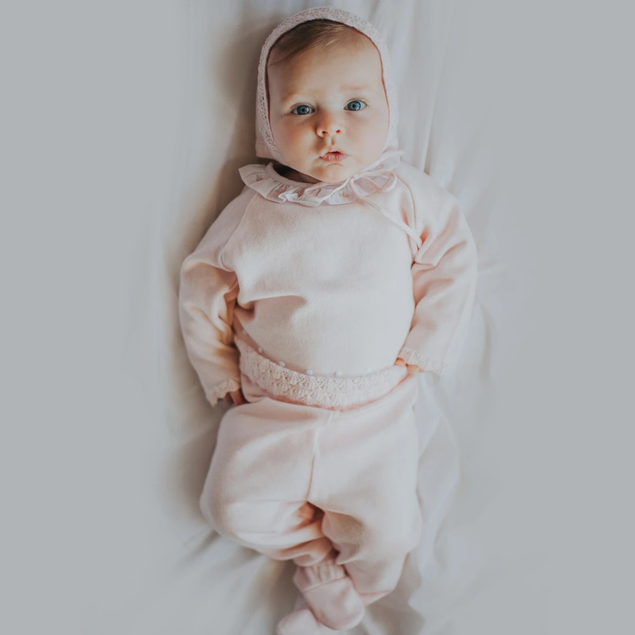 Rose Ruffle Collar Diamond Knit Set 6 Rose Ruffle Collar Diamond Knit Set - Image 4