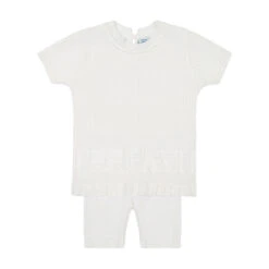 Girls Pointelle Ribbed Set
