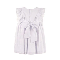 White Voile & Lace Princess Wedding Dress -Baby Clothing Store 6568 Back 59090.1671639071