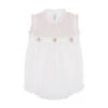Sleeveless Secret Garden Romper -Baby Clothing Store 708 white pink 68409.1694195248