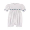 Southern Belle Smocked Girls Romper -Baby Clothing Store 714 782 91866.1691073904