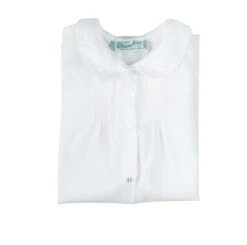 Boys Embroidered Collar Folded Daygown -Baby Clothing Store 74100WH D1 52759.1641418361