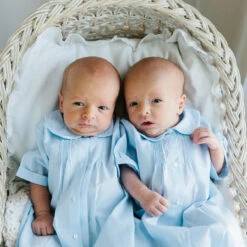 Boys Embroidered Collar Folded Daygown -Baby Clothing Store 74100 1 94246.1641418361