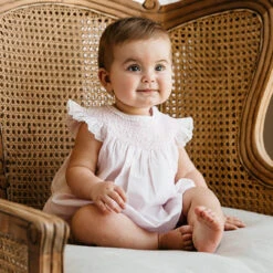 Smocked Yoke Fly Sleeve Bubble -Baby Clothing Store 783 LS 64938.1640208230