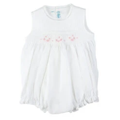 Smocked Sleeveless Bubble