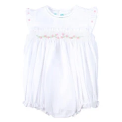 Rose Garden Collection Smocked Fly Sleeve Bubble 8 Rose Garden Collection Smocked Fly Sleeve Bubble -Baby Clothing Store 792W 42814.1643217360