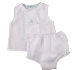 Boys Sailboat Diaper Set