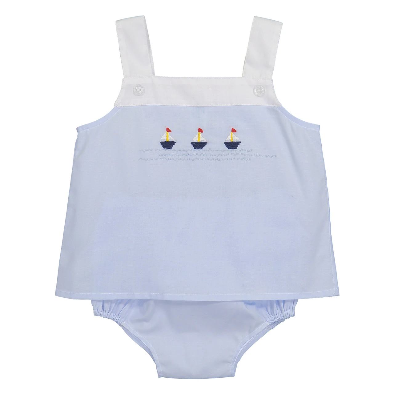 Sailboat Buttoned Diaper Set 3 Sailboat Buttoned Diaper Set