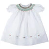 Short Sleeve Holiday Bishop Dress -Baby Clothing Store 86554WHGRD D 2 98490.1638288892