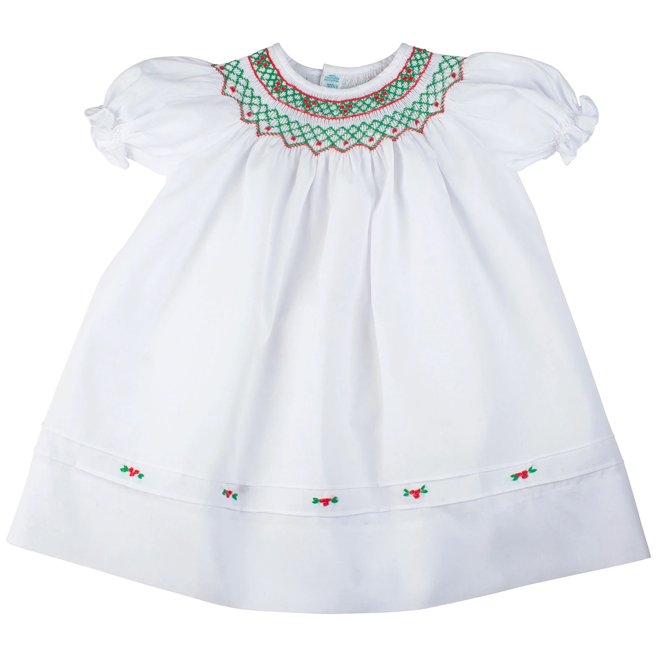 Short Sleeve Holiday Bishop Dress