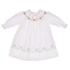 Long Sleeve Holiday Pearl Flower Bishop Dress -Baby Clothing Store 86556LS 93364.1637003617