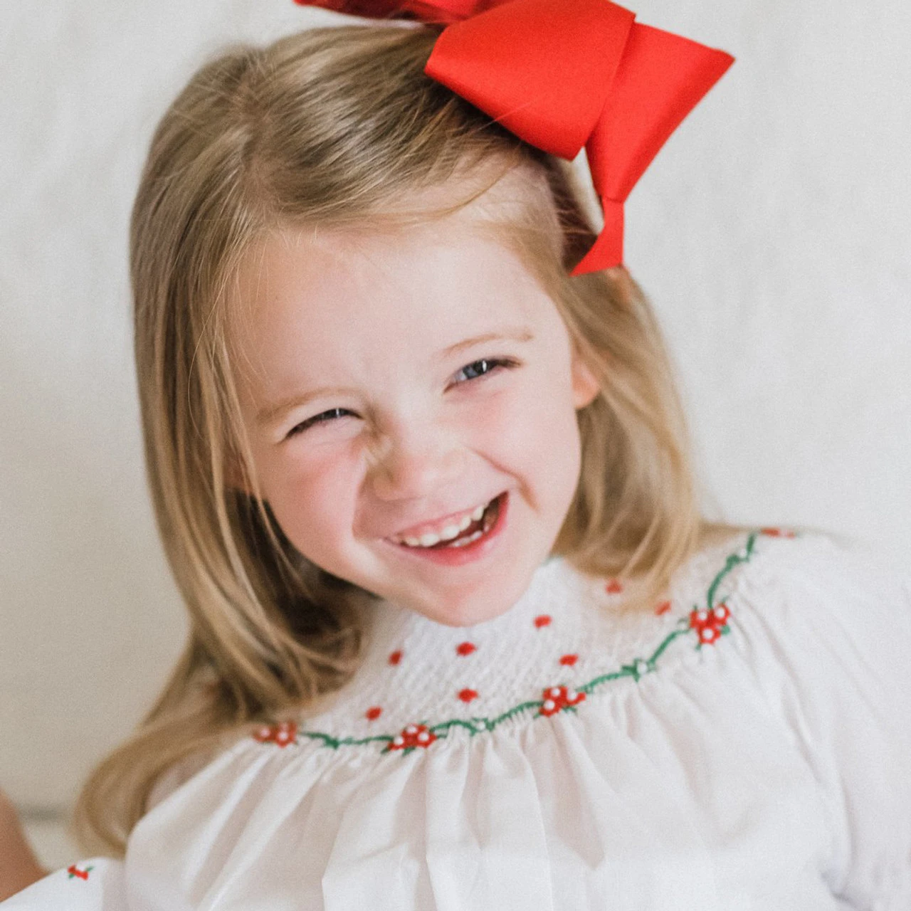 Long Sleeve Holiday Pearl Flower Bishop Dress 5 Long Sleeve Holiday Pearl Flower Bishop Dress - Image 3