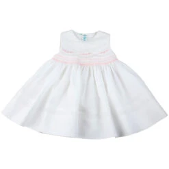 White Sleeveless Scalloped Lace Dress