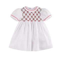 Floral Smocked Holiday Dress