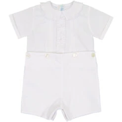 Vintage White Ruffled Bobby Suit