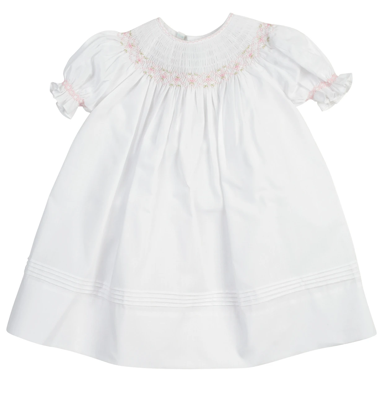 Girls Ruffle Sleeve Bishop Smocked Dress 5 Girls Ruffle Sleeve Bishop Smocked Dress - Image 3