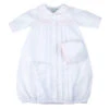Girls Dot Embroidered Take Me Home Gown With Hat -Baby Clothing Store NB2152W 49733.1643047196