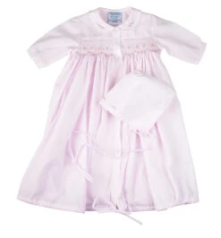 Ribbon & SmockingTake Me Home Gown With Hat