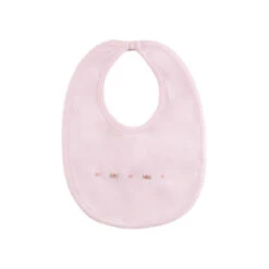 Baby Girl Smocked Flower Bib