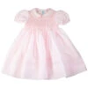 Smocked Rosebud Dress Pink -Baby Clothing Store Smocked Rosebud Dress 17436PinkWhite 72220.1698084116