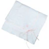 Ribbon Pointelle Knit Blanket -Baby Clothing Store White Shawl Blanket Satin Ribbon Embroidery 200 WhitePink 28776.1637005402