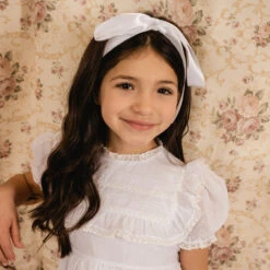 White Voile & Lace Tea Length Wedding Dress -Baby Clothing Store feltman brothers woven white voile and lace tea length wedding dress 96051.1694195371