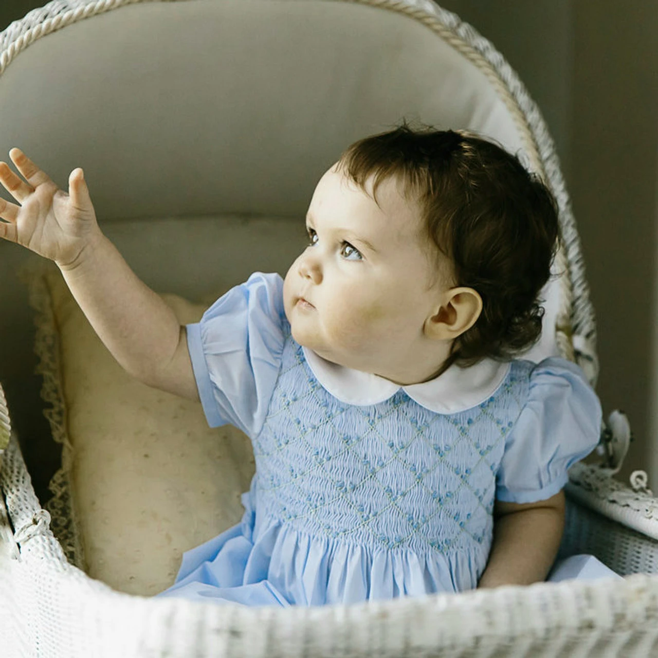 Diamond Smocked Rosebud Bubble 4 Diamond Smocked Rosebud Bubble - Image 2